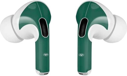 غلاف صوتي من Skinit متوافق مع Apple AirPods Pro (الجيل الثاني، 2022) - تصميم سلسلة الأداء الأخضر NFL New York Jets المرخص رسميًا in Saudi Arabia