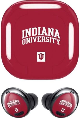 Skinit Decal Audio Skin Compatible with Samsung Galaxy Buds Pro - Officially Licensed Indiana University Hoosiers Design in Saudi Arabia