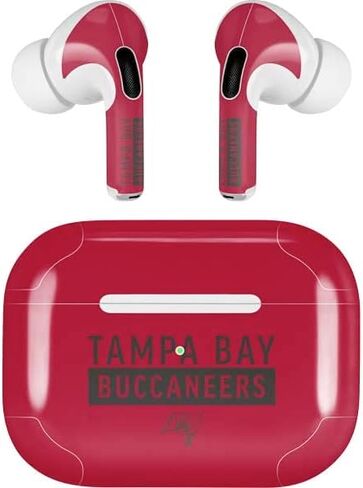 Skinit Decal Audio Skin Compatible with Apple AirPods Pro (2rd Gen, 2022) - Officially Licensed NFL Tampa Bay Buccaneers Red Performance Series Design in Saudi Arabia
