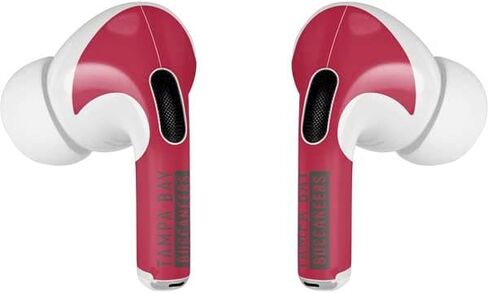 Skinit Decal Audio Skin Compatible with Apple AirPods Pro (2rd Gen, 2022) - Officially Licensed NFL Tampa Bay Buccaneers Red Performance Series Design in Saudi Arabia