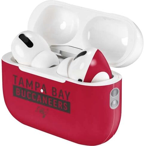 Skinit Decal Audio Skin Compatible with Apple AirPods Pro (2rd Gen, 2022) - Officially Licensed NFL Tampa Bay Buccaneers Red Performance Series Design in Saudi Arabia