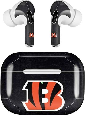 Skinit Decal Audio Skin Compatible with AirPods Pro 2nd Gen - Officially Licensed NFL Cincinnati Bengals Orange Performance Series Design in Saudi Arabia