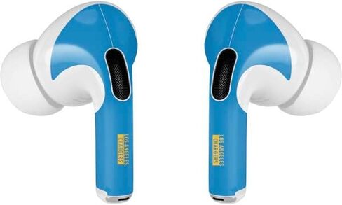 غلاف صوتي من Skinit متوافق مع Apple AirPods Pro (الجيل الثاني، 2022) - تصميم سلسلة الأداء الأزرق المرخص رسميًا من NFL Los Angeles Chargers in Saudi Arabia