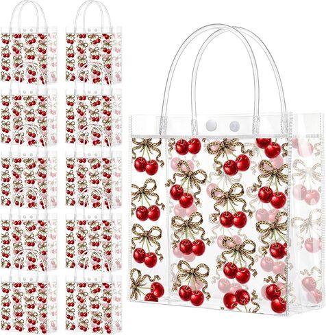 Sweetude 24pcs Clear Art Paint Party Favor Bags PVC Plastic Gift Bags with Handles Artist Party Favor Paint Splatter Pattern for Candy Snack Birthday Baby Shower Supplies in Saudi Arabia