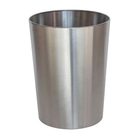 Brushed Nickel Metal Bathroom Wastebasket, 2.2 gal in Saudi Arabia