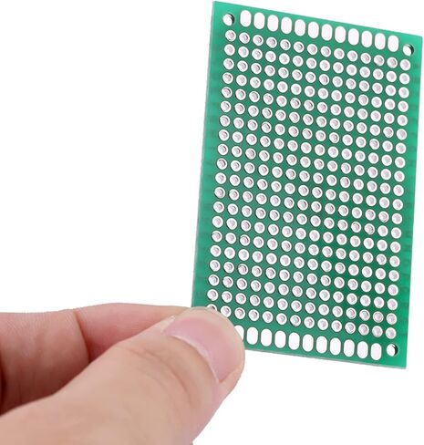 10 Pcs Double Sided PCB Board Prototype Kit for DIY Soldering, Universal Printed Circuit Board for DIY and Electronic Project, 4 X 6cm in Saudi Arabia