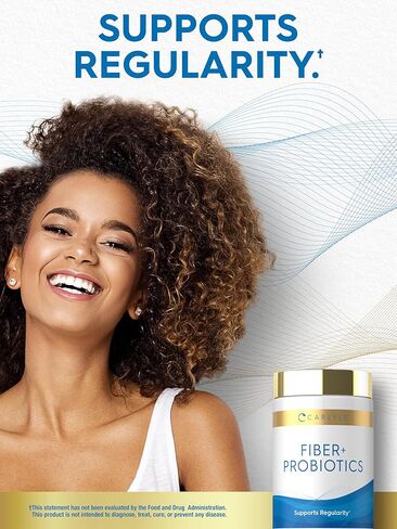 ألياف كارلايل ومكمل البروبيوتيك | 60 كبسولة | 14 سلالات | يدعم الانتظام للرجال والنساء | نباتي، غير معدّل وراثيًا، خالي من الغلوتين in Kuwait