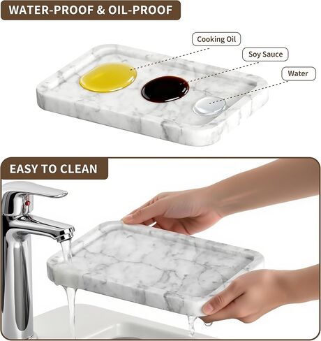Marble Butter Dish with Lid, Elegant Large Capacity Butter Holder for Countertop & Refrigerator – Natural Cool Surface Keeps Butter in an Ideal Spreadable State – White Butter Container in Saudi Arabia