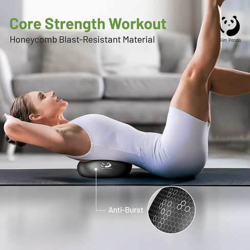 كرة بيلاتيس نحيفة مع مضخة، كرة تمرين صغيرة مقاس 9 بوصة، كرة يوجا صغيرة مضادة للانفجار لتحقيق الاستقرار، والتمرين، والبار، والقوة الأساسية، والعلاج الطبيعي، والتوازن، والتمدد in Kuwait