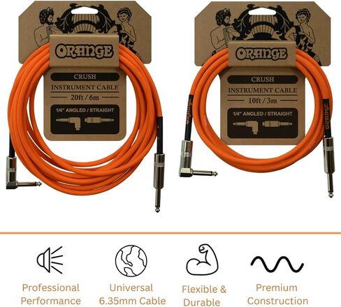 كابل أدوات Orange Crush بطول 10 بوصات مزود بموصل بزاوية إلى مستقيمة، برتقالي، للهاتف الذكي in Saudi Arabia