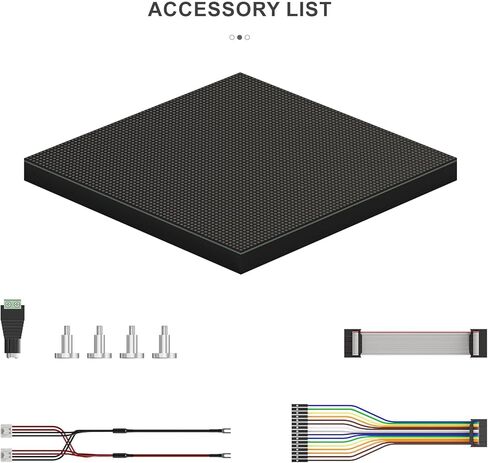 لوحة مصفوفة LED RGB مقاس 64x64 P3.0 - شاشة LED كاملة الألوان 4096، واجهة HUB75 لـ Raspberry Pi/Arduino Mega/Pico in Kuwait