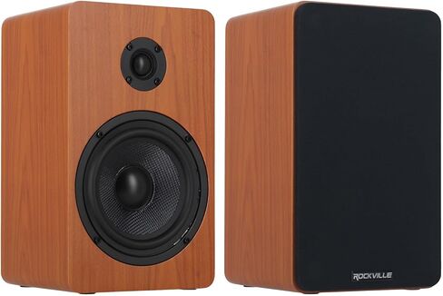 Rockville 2 RockShelf 54W 360w White 5.25"" Home Theater Bookshelf Speakers/4 Ohm, RockShelf 54W V2 in Saudi Arabia