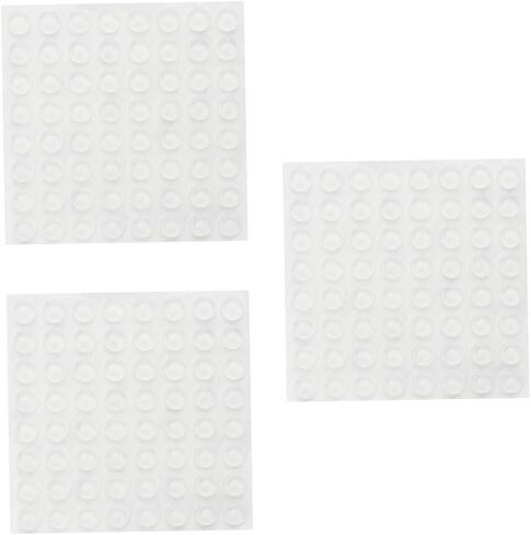 Gadpiparty 12x4mm Self-Adhesive Door Knob Bumpers Door Stoppers Wall Protectors for Furniture Cabinets and Speakers 128pcs in Saudi Arabia