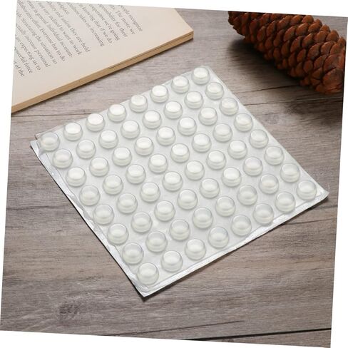 Gadpiparty 12x4mm Self-Adhesive Door Knob Bumpers Door Stoppers Wall Protectors for Furniture Cabinets and Speakers 128pcs in Saudi Arabia