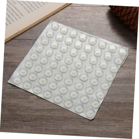 Gadpiparty 12x4mm Self-Adhesive Door Knob Bumpers Door Stoppers Wall Protectors for Furniture Cabinets and Speakers 128pcs in Saudi Arabia