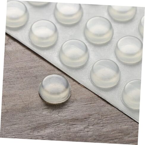 Gadpiparty 12x4mm Self-Adhesive Door Knob Bumpers Door Stoppers Wall Protectors for Furniture Cabinets and Speakers 128pcs in Saudi Arabia