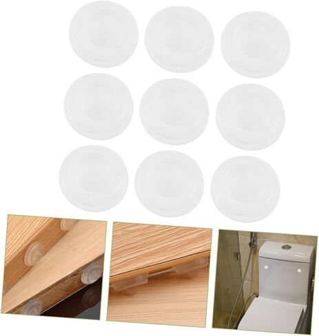 TEHAUX 100pcs Self-Adhesive Silicone Cabinet Door Bumpers Noise-Reducing Pads for Drawers Furniture and Closets in Saudi Arabia