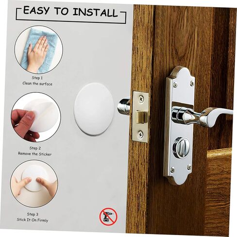 Vaguelly 10 PCS Silicone Door Stopper Wall Protector Pads Adhesive Bumper for Quiet and Shock Absorption Suitable for Home and Office Use in Saudi Arabia