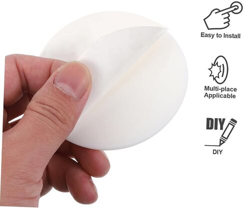 Vaguelly 10 PCS Silicone Door Stopper Wall Protector Pads Adhesive Bumper for Quiet and Shock Absorption Suitable for Home and Office Use in Saudi Arabia