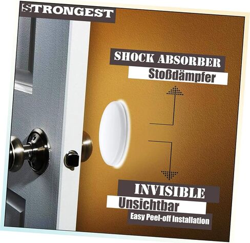 Vaguelly 10 PCS Silicone Door Stopper Wall Protector Pads Adhesive Bumper for Quiet and Shock Absorption Suitable for Home and Office Use in Saudi Arabia