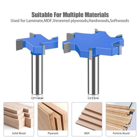 12mm 1/2in Shank T Type Slotting Bit Tungsten Carbide Slotting Cutter T Slot Milling Router Bit Woodworking(12mmx45mmx8mm) in Saudi Arabia