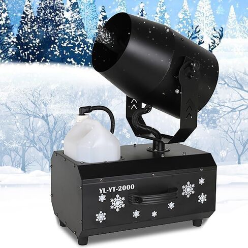 ماكينة صنع الثلج الاحترافية، ماكينة صنع الثلج المتأرجحة 180 درجة، مساحة تغطية 5-80 مترًا مربعًا، مستدامة 30-40 دقيقة، مع جهاز تحكم عن بعد، لعيد الميلاد وحفلات الزفاف in Kuwait