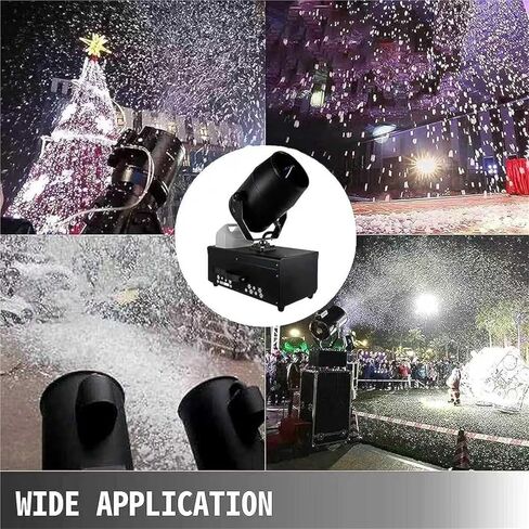 2000W Snow Machine, 120° Shake Head Snow Machines for Outdoors, with Remote Control, Professional High Output Snowflake Spray Machine for Christmas, Weddings, Parties, Stage Effects in Saudi Arabia