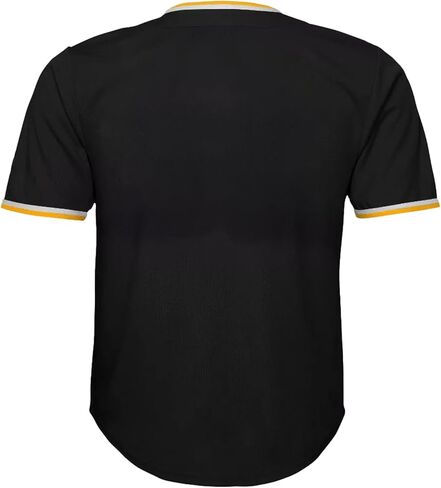 Outerstuff Pittsburgh Pirates MLB Kids Youth 4-18 أسود Wordmark Team Color Home Baseball Fashion Jersey in Saudi Arabia