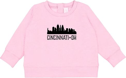 inktastic Cincinnati Ohio Skyline City Silhouette Baby Sweatshirt in Saudi Arabia