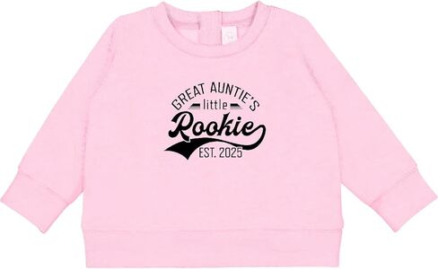 inktastic Great Auntie's Little Rookie Est. 2025 Baby Sweatshirt in Saudi Arabia
