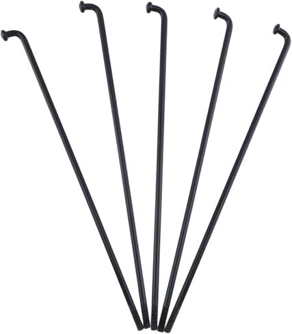 36Pcs 14G Bicycle Elbow Spokes, 5.28" Black 45#Carbon Steel Bike Spokes for Road E-Bike Tricycle Bicycle Spoke Replacement and Repair in Saudi Arabia