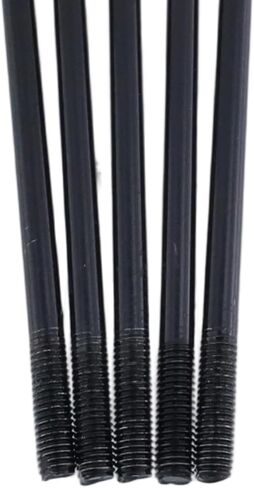 36Pcs 14G Bicycle Elbow Spokes, 5.28" Black 45#Carbon Steel Bike Spokes for Road E-Bike Tricycle Bicycle Spoke Replacement and Repair in Saudi Arabia