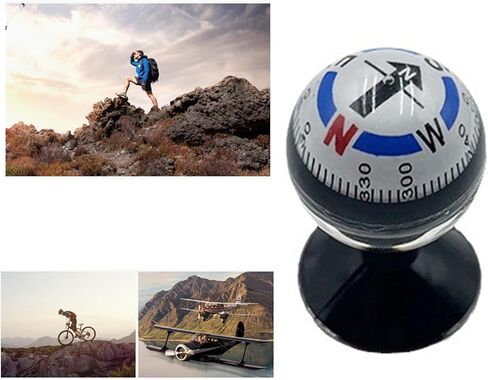 Light Weight Ball Compasses Portables Round Compasses Wilderness Exploration For Mountaineering Mountaineering Navigations Gear in Kuwait