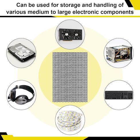 30 PCS Extra Large ESD Anti Static Bags with Anti-Static Labels 16 x 24 Inch Open Top Shielding Protection for Motherboard Video Card LCD Electronic Components in Saudi Arabia