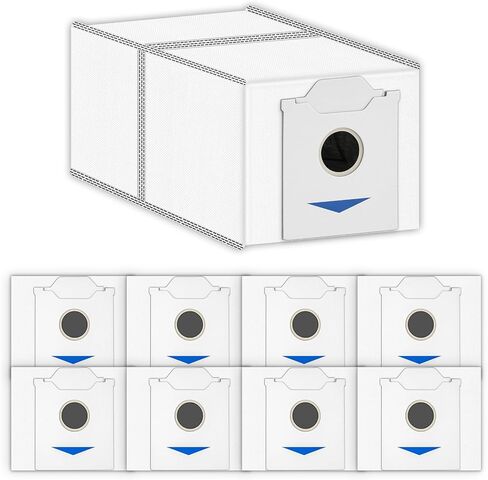 (12 حزمة) قطع غيار N30 Omni متوافقة مع ECOVACS DEEBOT N30 Omni/ N30 Pro Omni Robot Vacuum Cleaner، مجموعة الملحقات، 1 فرشاة دوارة، 4 فرش جانبية، 3 أكياس غبار، 2 مرشحات، 2 وسادات ممسحة in Kuwait