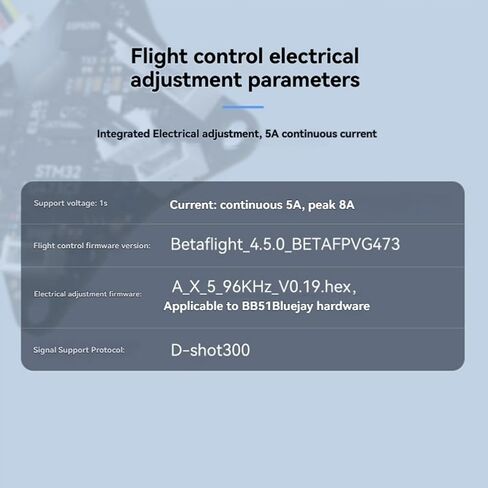 مصفوفة 1S وحدة تحكم في الطيران بدون فرشاة Aio 5 في 1 FC وحدة تحكم في الطيران مدمجة في المسلسل ELRS RX/VTX لأجزاء طائرة بدون طيار FPV in Kuwait