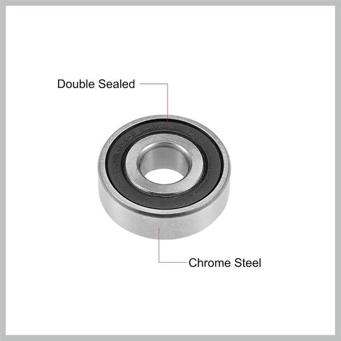 6202-12-2RS Deep Groove Ball Bearing 12x35x11mm Double Sealed Chrome Steel Z2 Lever Bearings Replacement Car Parts in Saudi Arabia