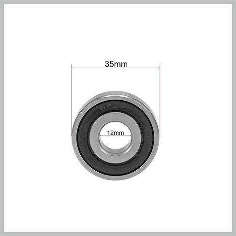 6202-12-2RS Deep Groove Ball Bearing 12x35x11mm Double Sealed Chrome Steel Z2 Lever Bearings Replacement Car Parts in Saudi Arabia