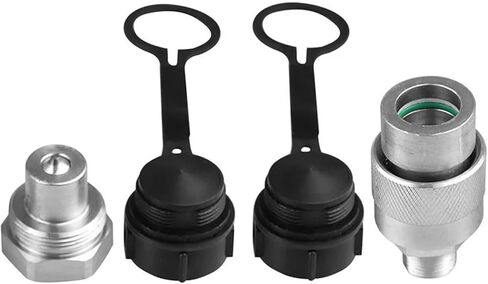 3/8'' Hydraulic Quick Coupler Set With 2 Dust Cap Connect And Disconnect Under 10000PSI Pressure Hydraulic Quick Connect in Saudi Arabia