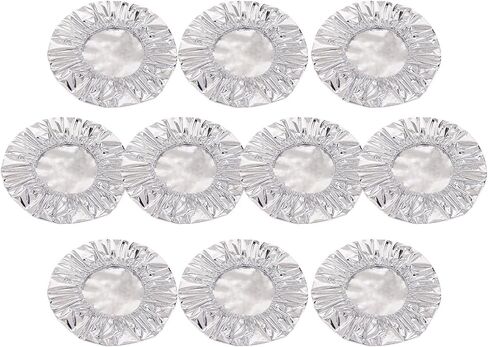 50pcs Tin Foil Food Insulation Cover, Reusable Aluminum Foil Heat Shield Lids, Universal Kitchen Aluminum Foils Bags for Food, Thickened Heat-Resistant Material with Continuous Warmth (50Pcs) in Saudi Arabia