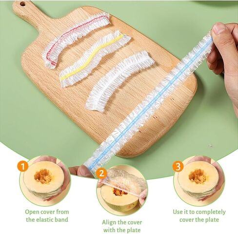 100-Piece Elastic Bowl Covers, Reusable Plate and Bowl Protectors, Stretchable for Food Dust Prevention and Bread Preservation in Saudi Arabia