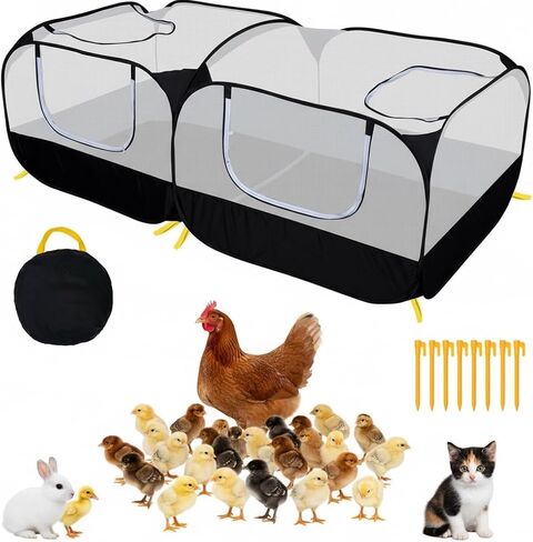 Small Animal Playpen, Portable Large Chicken Coop Run, Foldable Pet Tent in Saudi Arabia