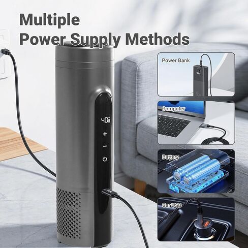 Electric Insulin Cooler Travel Case TSA Approved, Insulin Fridge Portable Insulin Refrigerator Travel Coolerfor 1–4 Pens, 35-68°F Display Temperature Battery in Kuwait