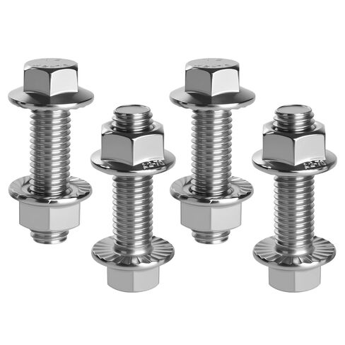 مجموعة أدوات مشعب العادم (البراغي والصواميل) M10X1.5-35mm مسمار شفة من الفولاذ المقاوم للصدأ (4 عبوات) in Kuwait