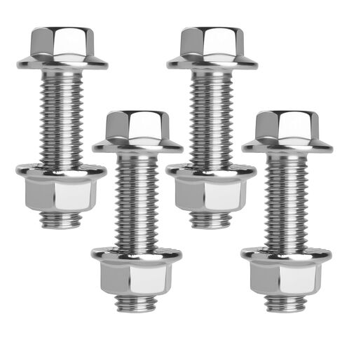 مجموعة أدوات مشعب العادم (البراغي والصواميل) M10X1.5-35mm مسمار شفة من الفولاذ المقاوم للصدأ (4 عبوات) in Kuwait