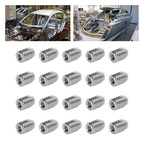 مدخل برغي مشقوق من كيكومي، إدراج برغي ذاتي مقاوم للصدمات بطول 14 مم in Kuwait