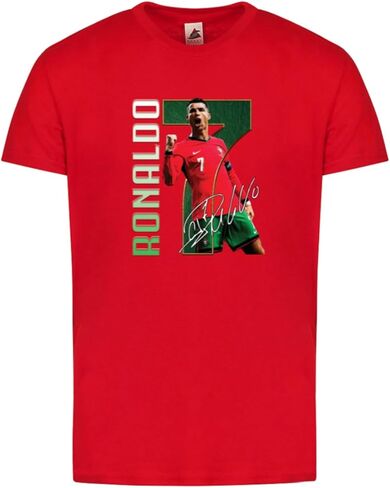 Portugal Kids Soccer T-Shirt – #7 Fan Jersey-Style Tee for Boys & Girls – Youth Football Shirt in Saudi Arabia