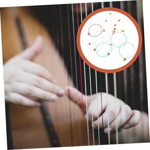 BESPORTBLE 15pcs Durable Lyre Strings Replacement for Musical Instruments Sturdy Easy to Install Crisp Sound for Beginners and Professionals in Saudi Arabia