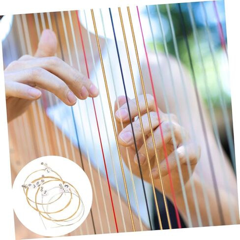 1Set Durable Lyre Replacement with Tuning Wrench Includes Lyre Pegs and String Nails for Lyre Harp Accessories Sound and Strong Resonance in Saudi Arabia