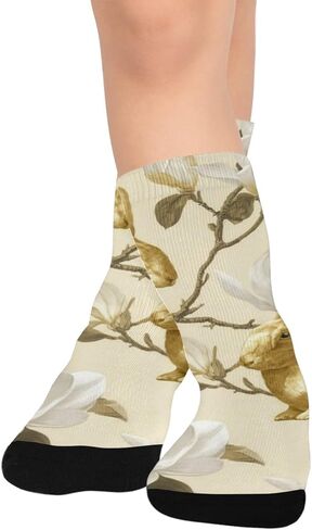 جوارب فاخرة للمشي لمسافات طويلة على شكل أرنب عيد الفصح - جوارب شتوية حرارية سميكة دافئة للأولاد والبنات الصغار للمدرسة، والارتداء اليومي والأنشطة الخارجية in Kuwait